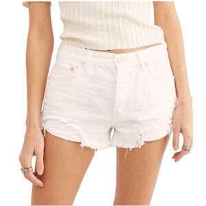 Free People Loving Good Vibrations Shorts Spring White Size 30